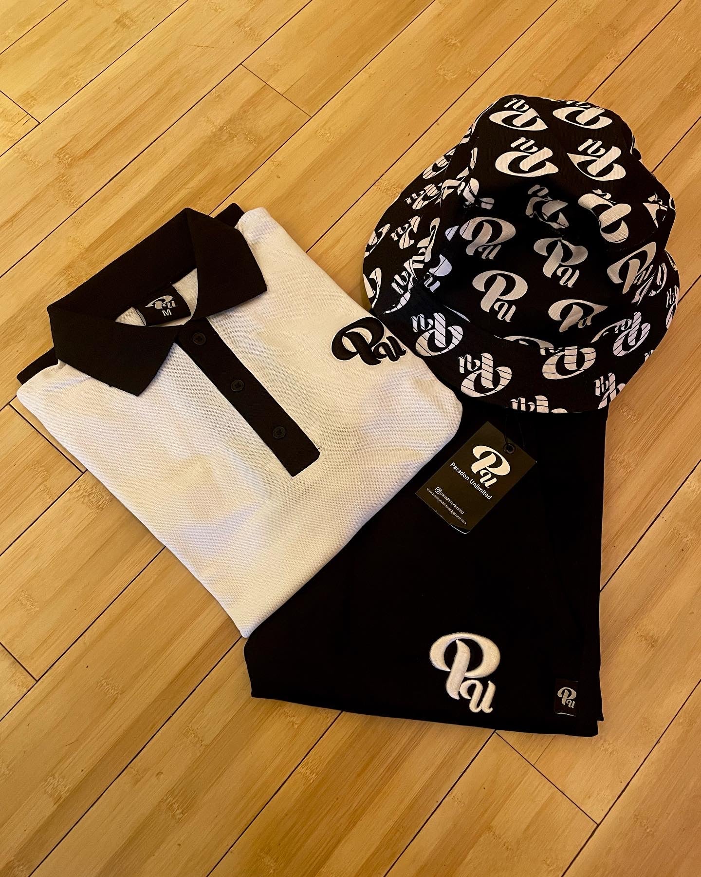 Black/White Paradon Polo Set